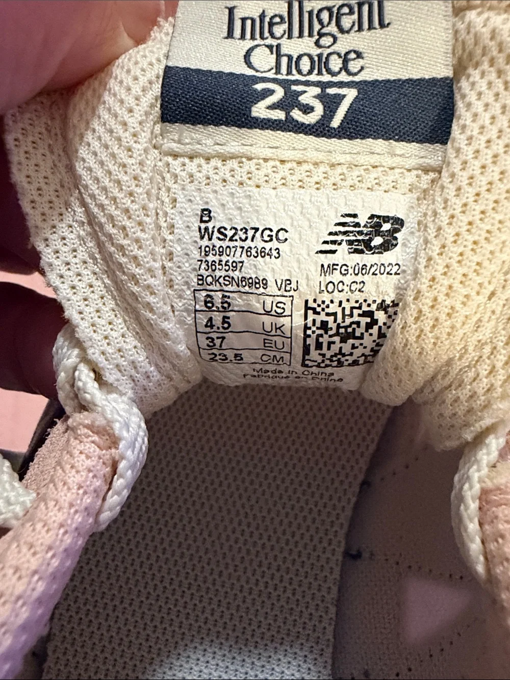 New Balance 237 in Pink Haze Size Womens 6.5